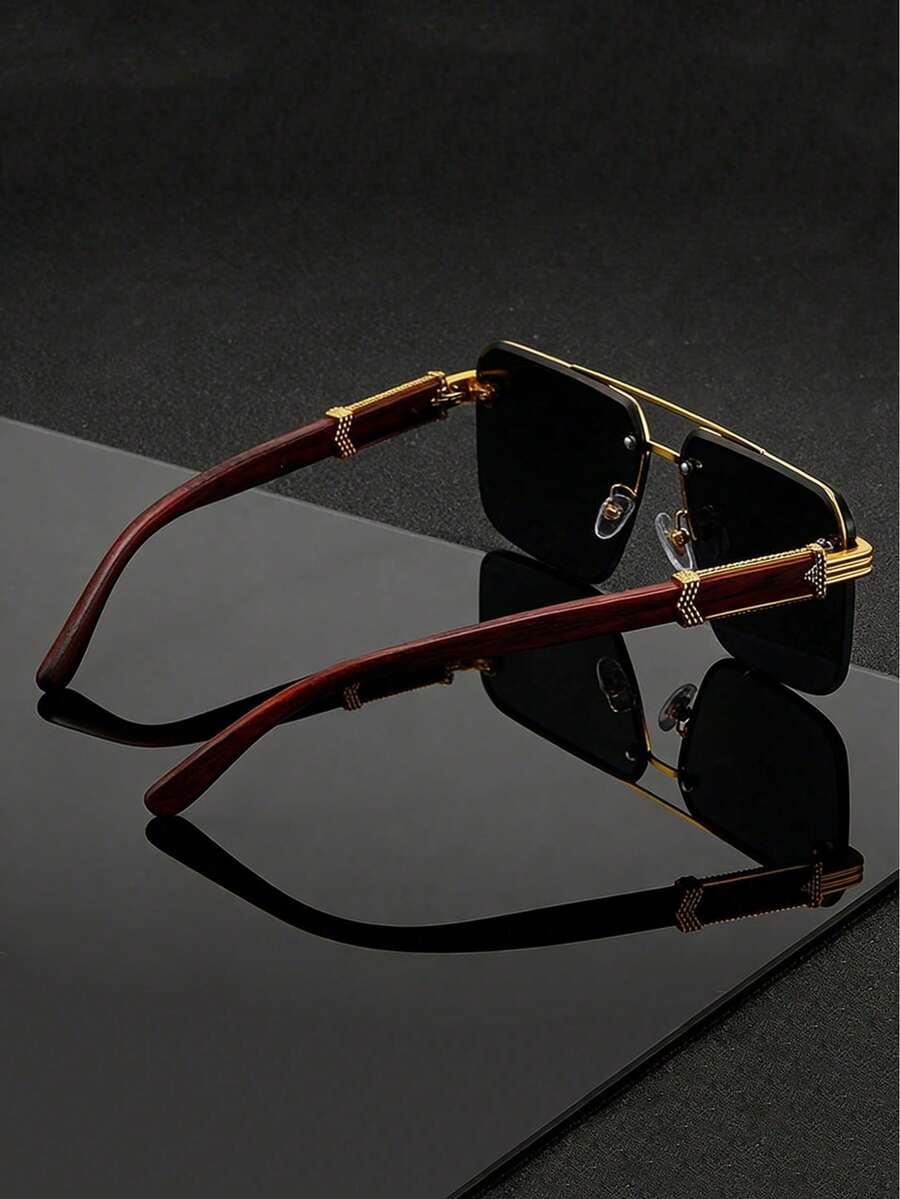 SHEIN BRĄZOWE OKULARY PRZECIWSŁONECZNE S07