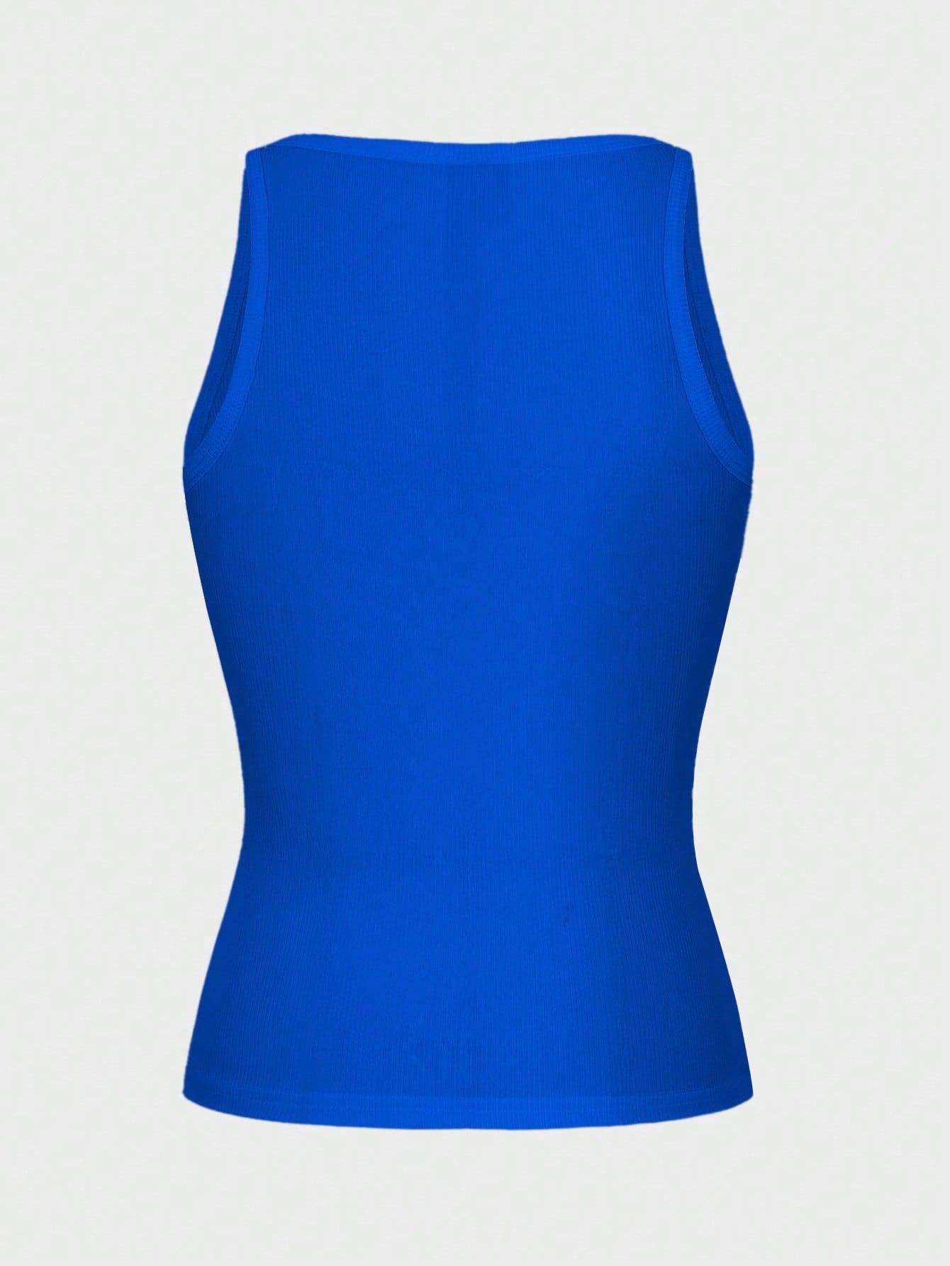 SHEIN NIEBIESKI TOP PRĄŻKI S09__S