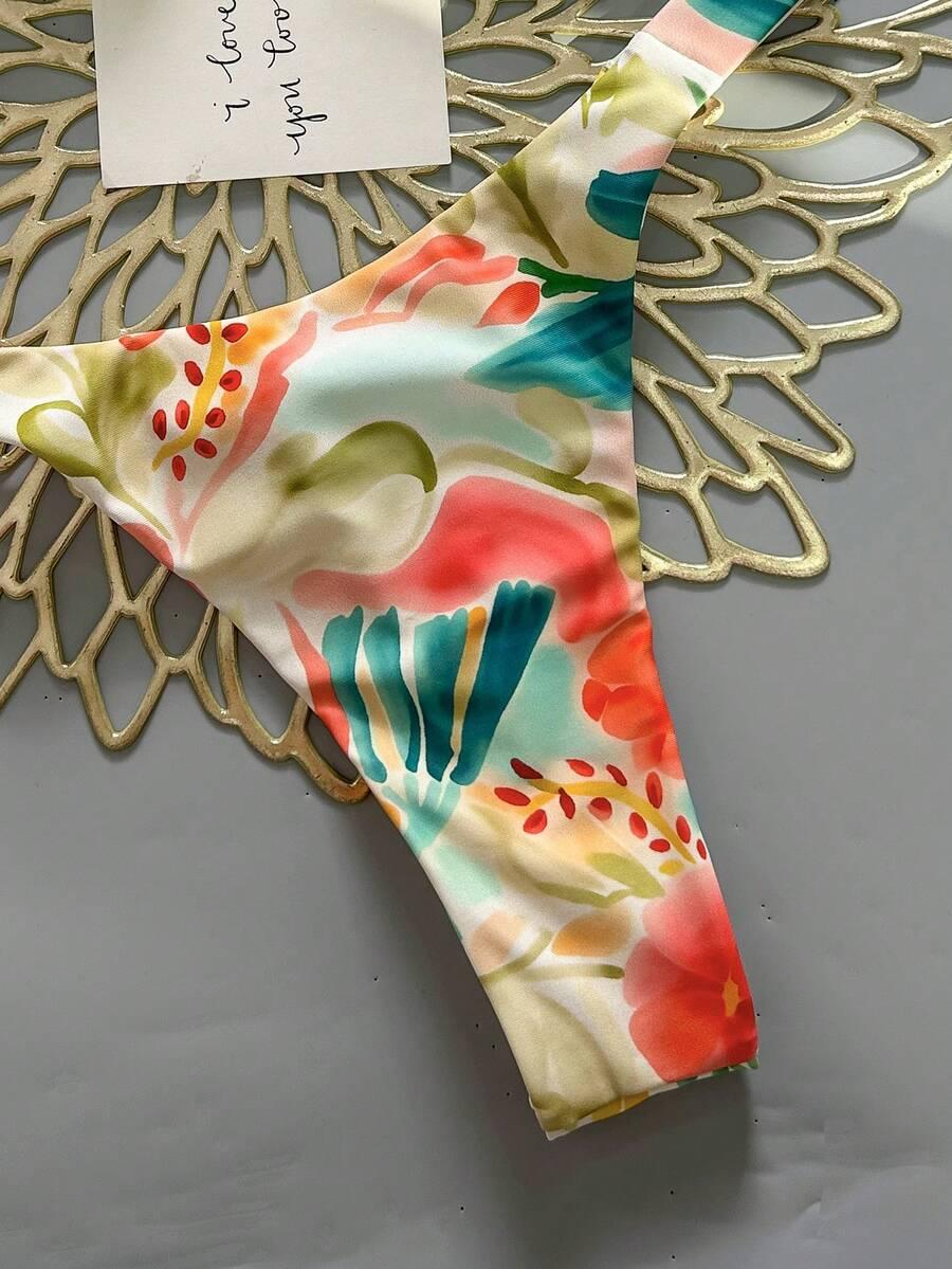 SHEIN KOLOROWY STRÓJ KĄPIELOWY S09__XS