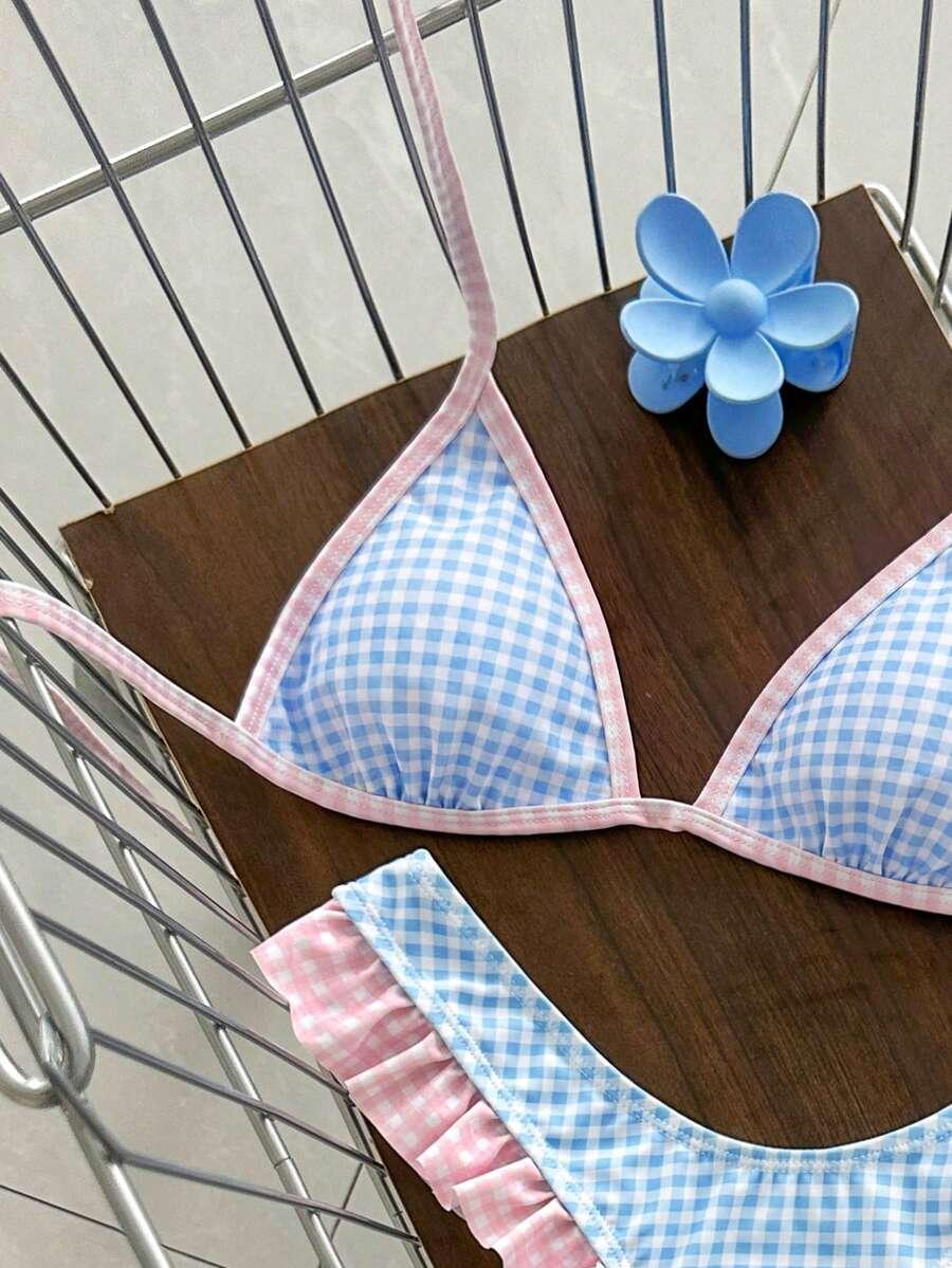 SHEIN DWUCZĘŚCIOWY STRÓJ KĄPIELOWY S09__M