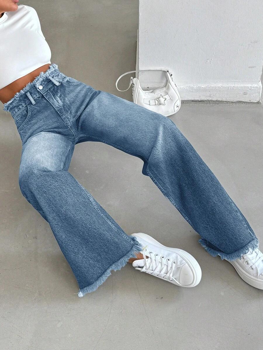 SHEIN NIEBIESKIE SPODNIE JEANS S06__L