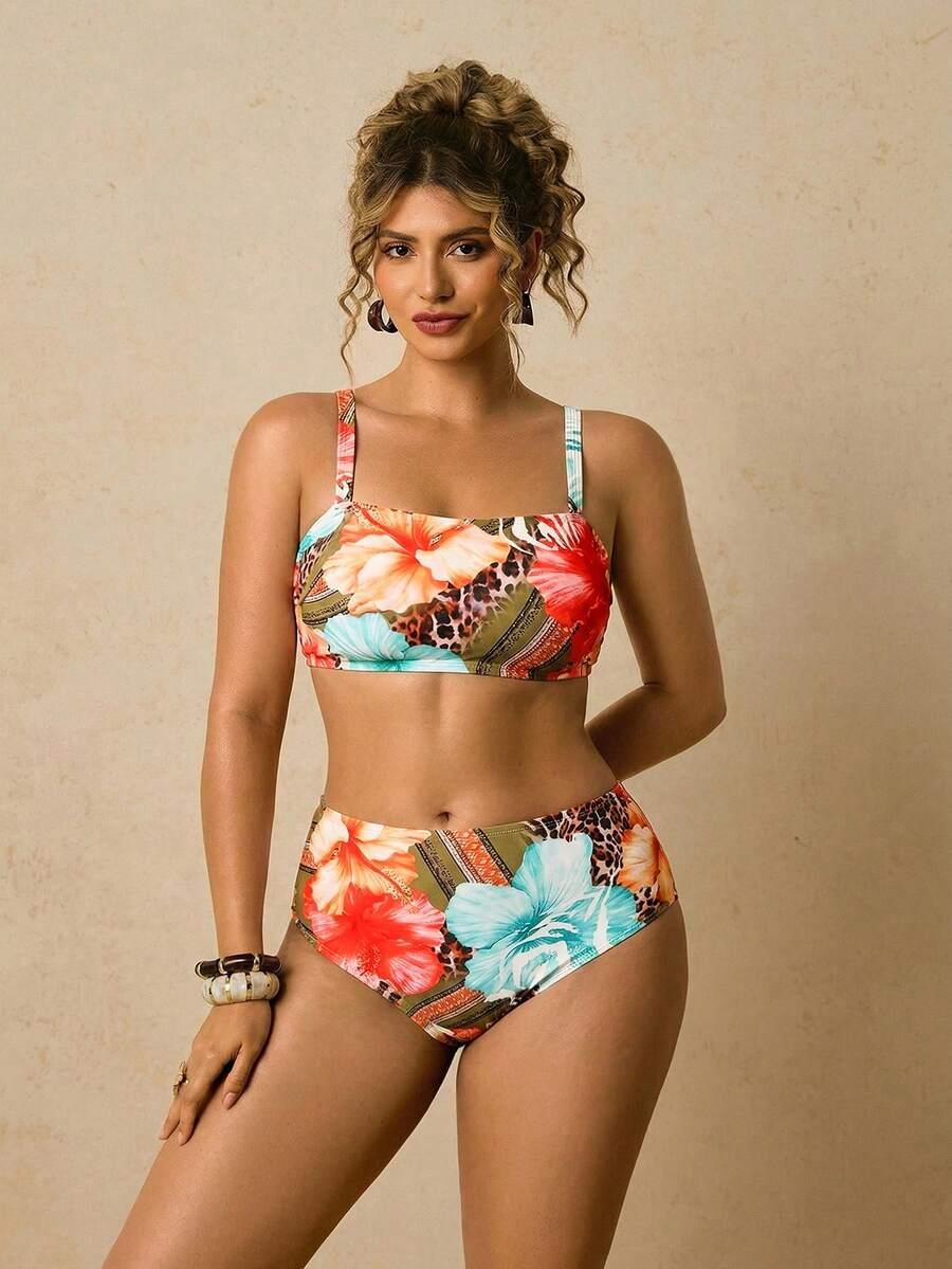 SHEIN DWUCZĘŚCIOWY STRÓJ KĄPIELOWY S09__50