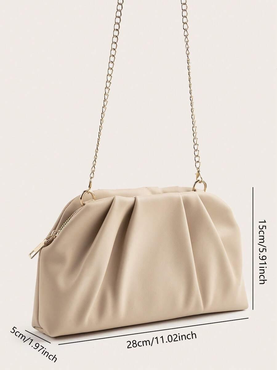 SHEIN BEŻOWA TOREBKA ŁAŃCUSZEK S07__28X15