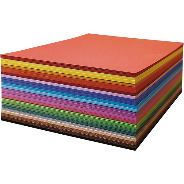 Papier kolorowy, 200 arkuszy, 14 kolorów, format 50 x 70 cm