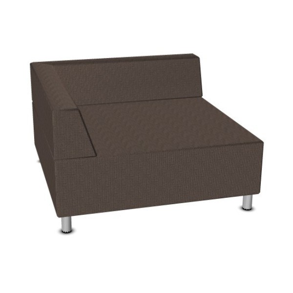 Sofa Relax &quot;Kwadrat z oparciem&quot; 130 x 130 cm - tkanina