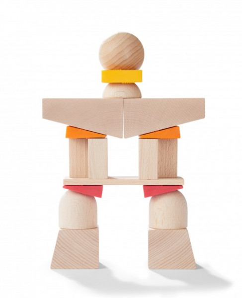 Drewniane klocki 3D Krzywe wieże - Kulki