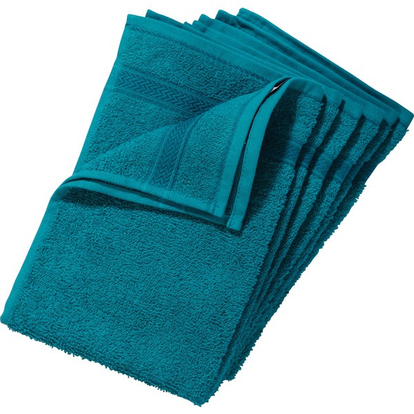 Ręczniki frotte dla dzieci, 6 sztuk - zielone