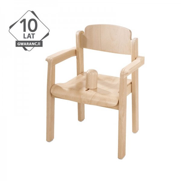Krzesełko do żłobka / przedszkola z blokadą przed ześlizgnięciem wys. 26 cm