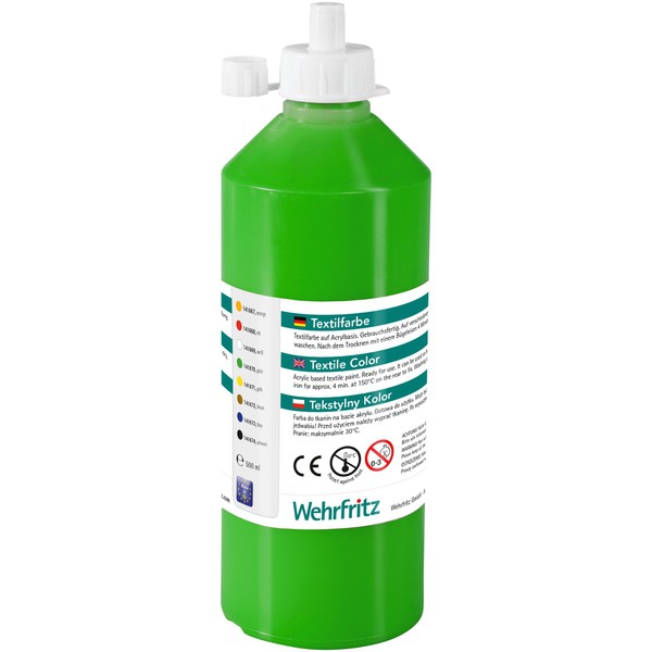 Farby do tekstyliów Wehrfritz - zielony 500 ml