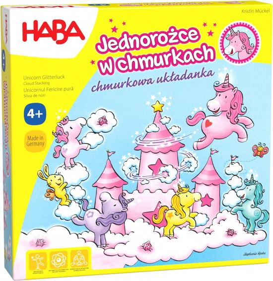 Gra HABA Jednorożce w chmurkach - chmurkowa układanka (edycja polska)