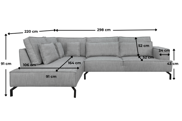 Kanapa Master wymiary