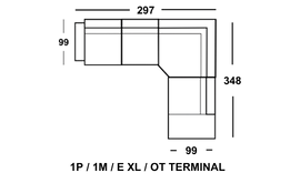 Kanapa Cloud wymiary