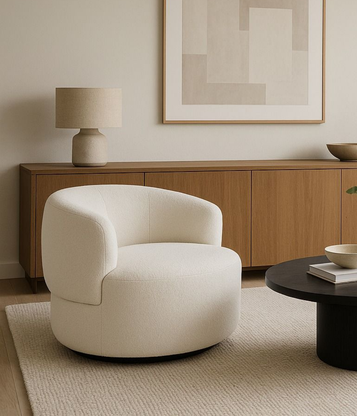 Fotel obrotowy Natalie do salonu