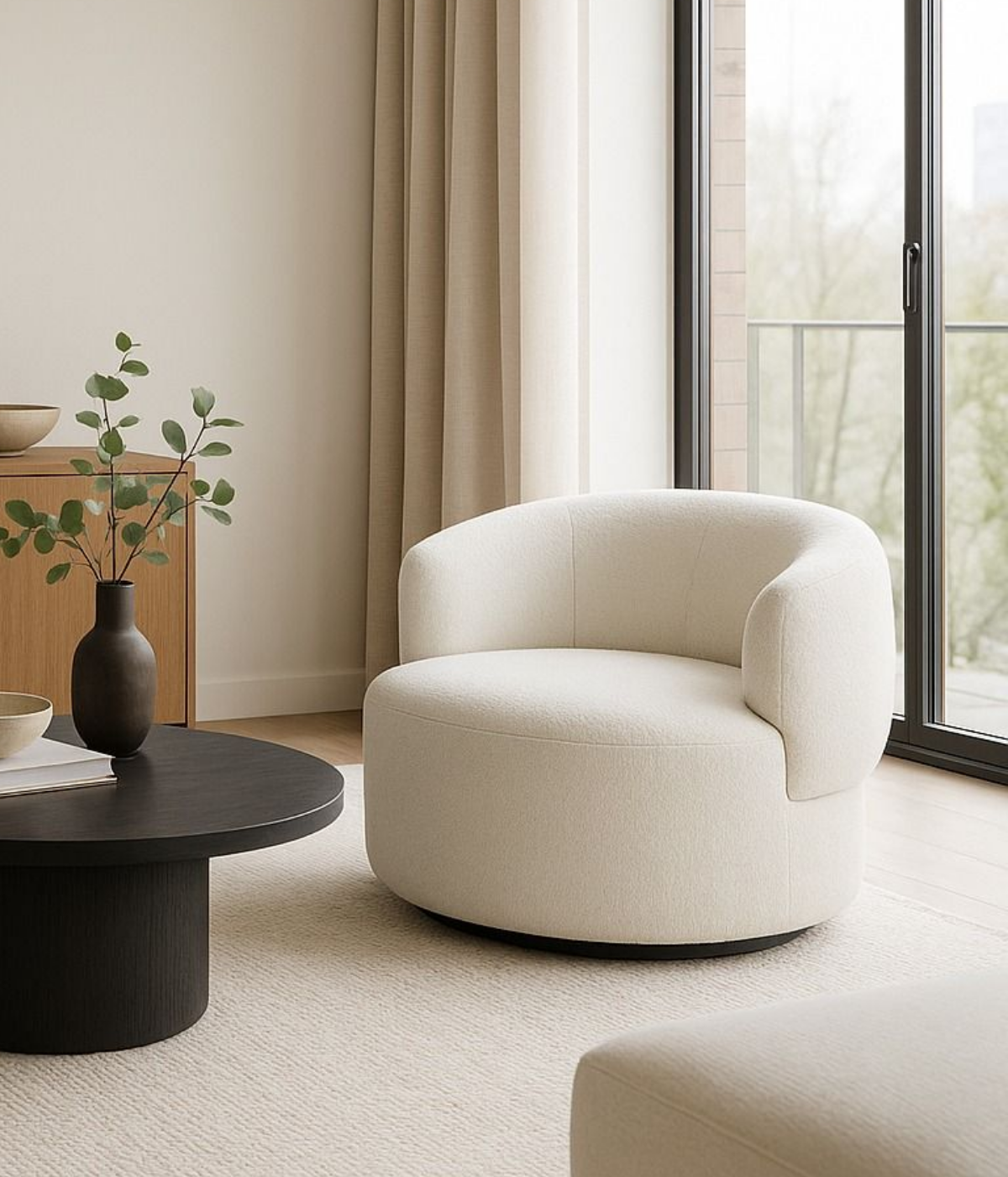 Fotel obrotowy Natalie do salonu w każdym rozmiarze