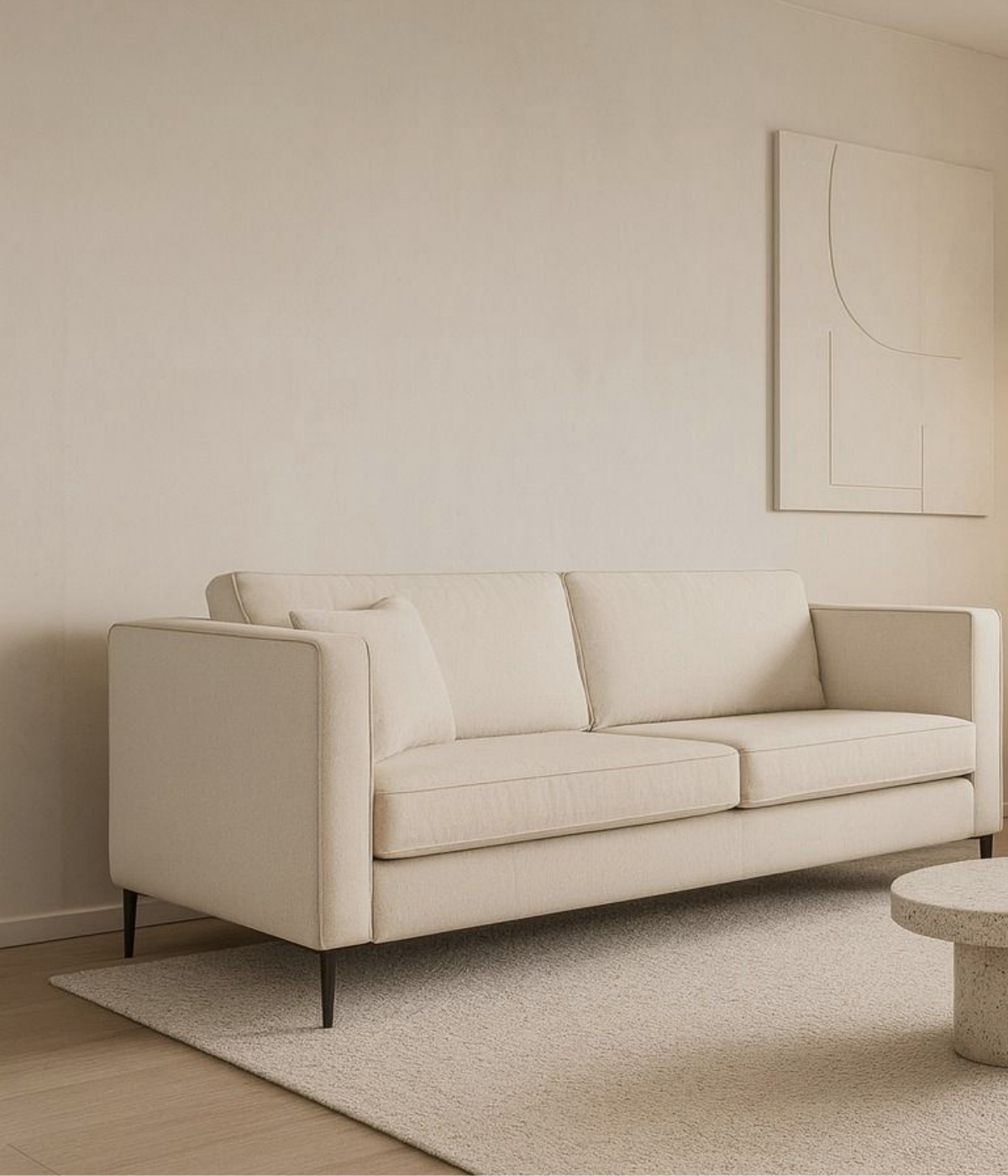 Kanapa Bali dwuosobowa w salonie