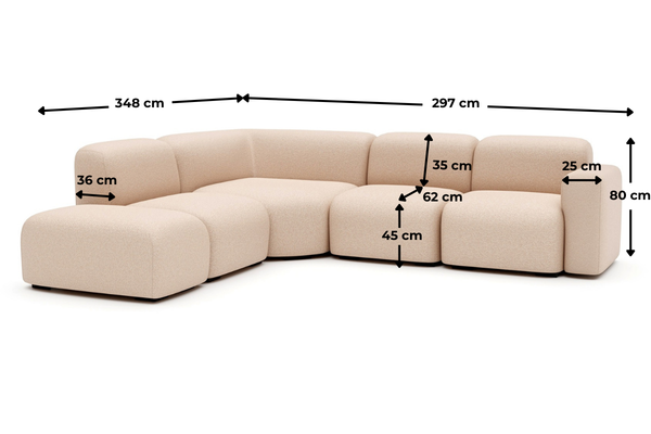 Kanapa Cloud wymiary