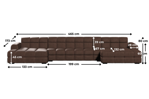 Kanapa Quatro II wymiary