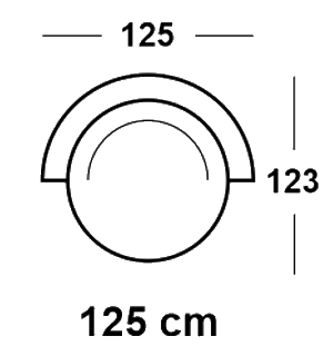 Fotel La Lord 125 cm