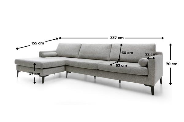 Kanapa Alabama wymiary