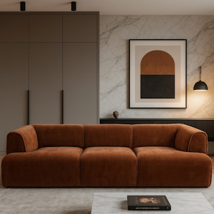 Wygodne sofy trzyosobowe do salonu