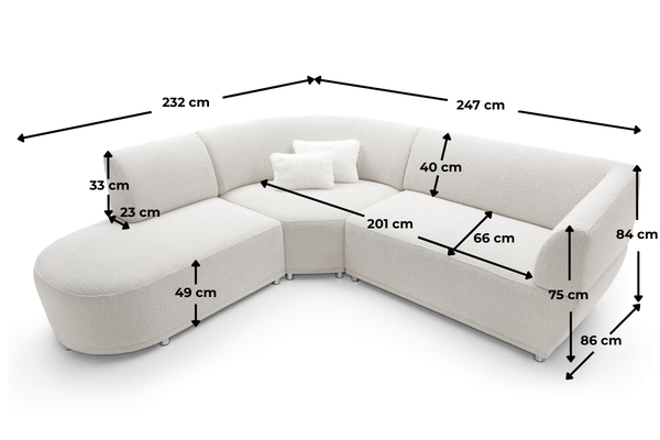 Kanapa Baloo wymiary