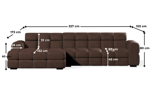 Kanapa Quatro II wymiary