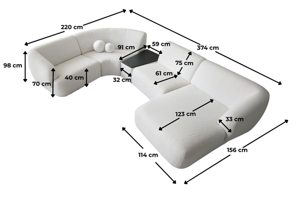 Kanapa Natascha wymiary