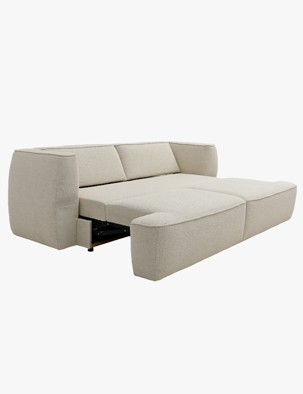 Rozłożona kanapa Aura z funkcją spania