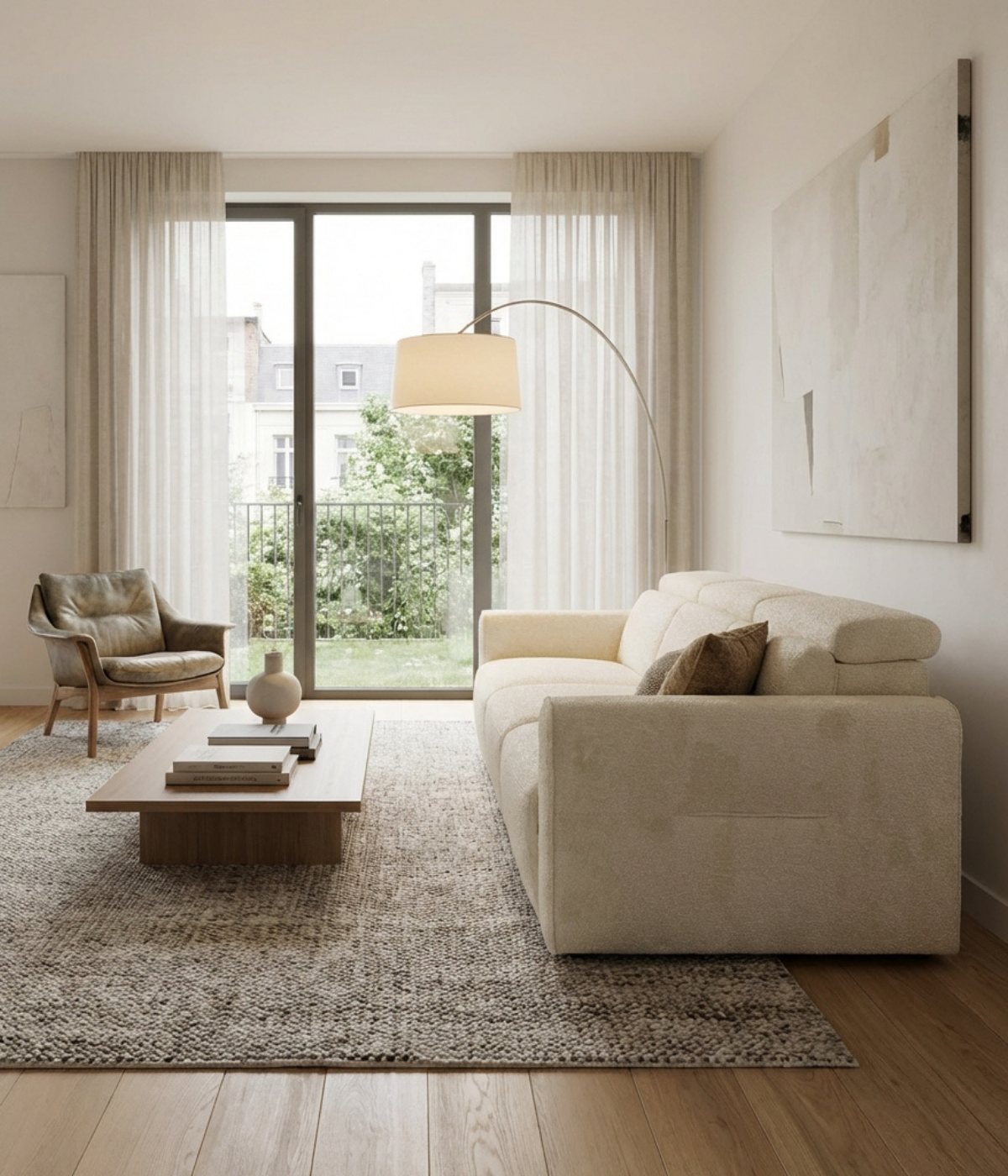 Sofa Metis w przestronnym salonie