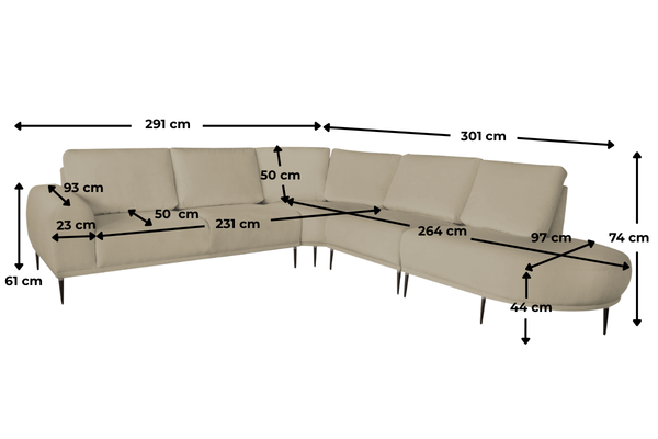 Kanapa Atlanta wymiary