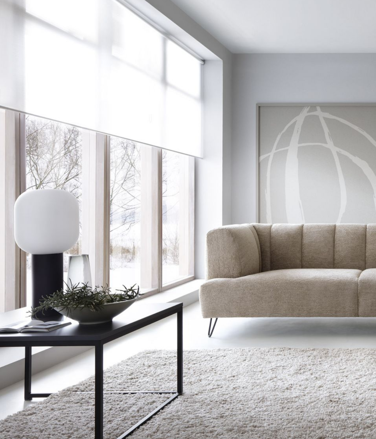 Narożnik Bloq w nowoczesnym salonie