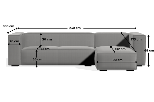 Kanapa Tampa wymiary