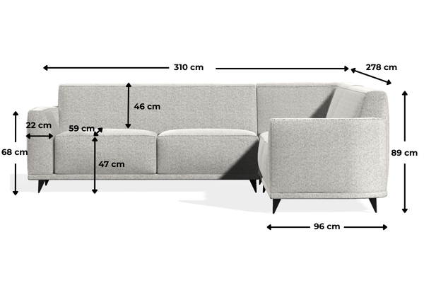 Kanapa Naomi wymiary