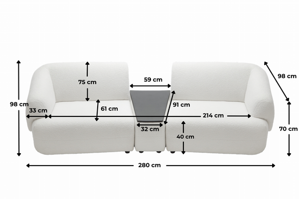 Kanapa Natascha wymiary