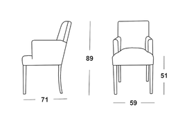 Krzesło Oxford wymiary