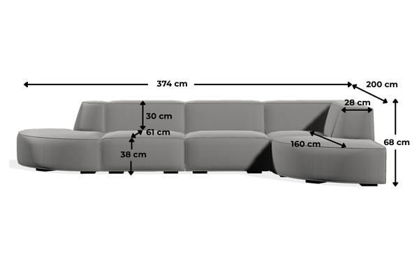 Kanapa Tampa wymiary