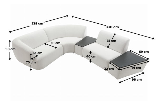 Kanapa Natascha wymiary