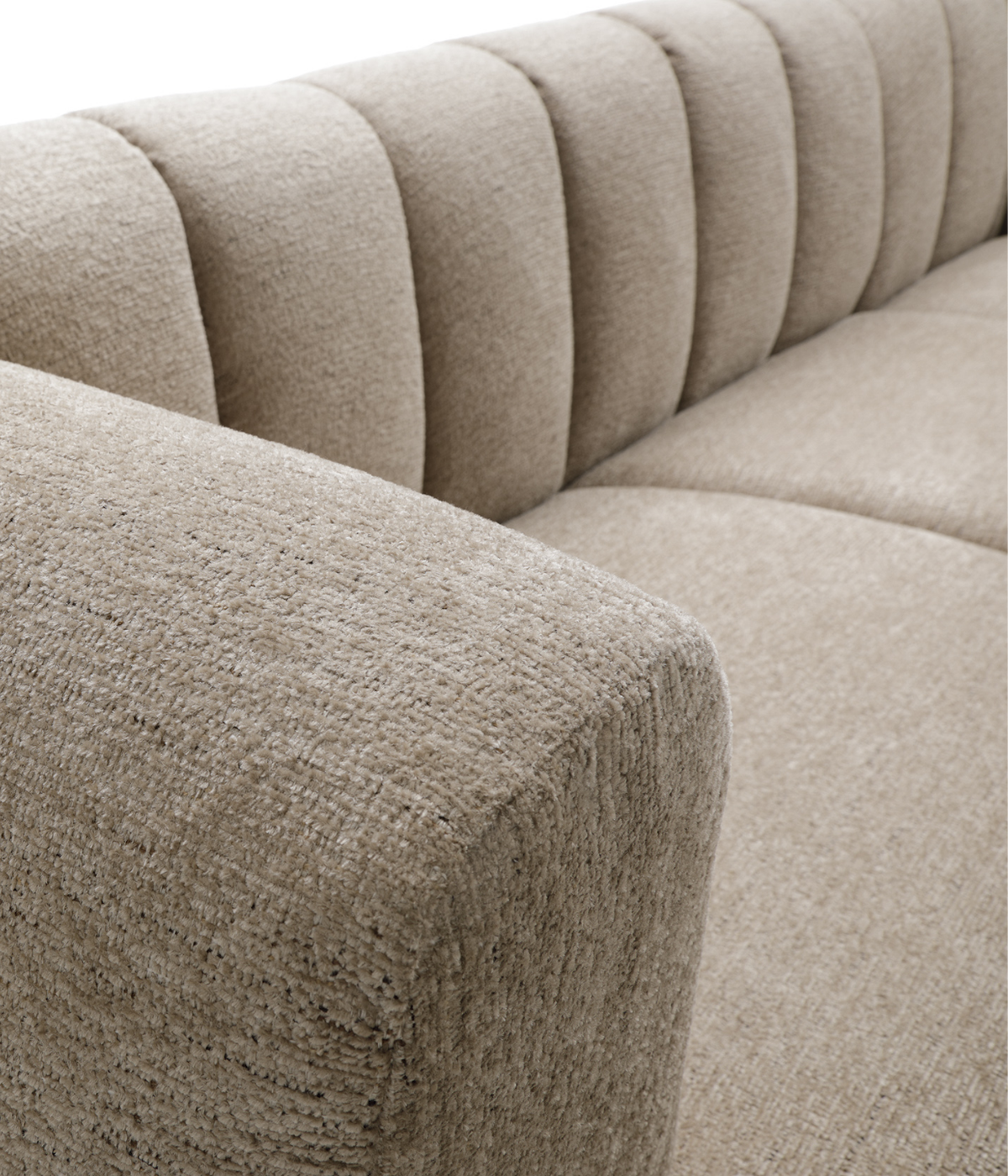 Zbliżenie na podłokietniki narożnika Bloq