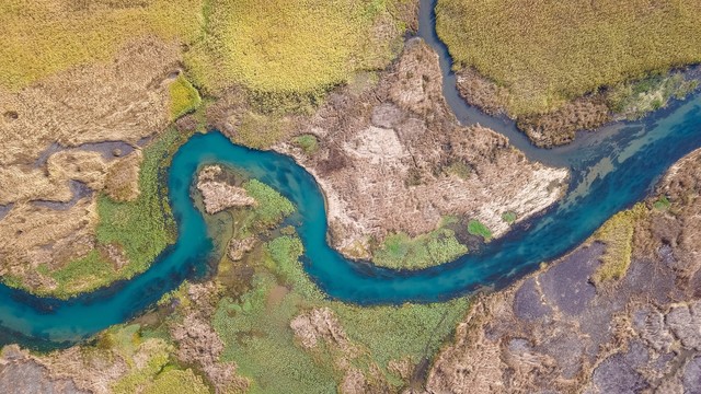 aerial photo - showing river avulsions