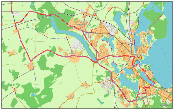 Bildbeschreibung:
Screenshot der heutigen 37 Kilometer Radtour aus QMapShack.