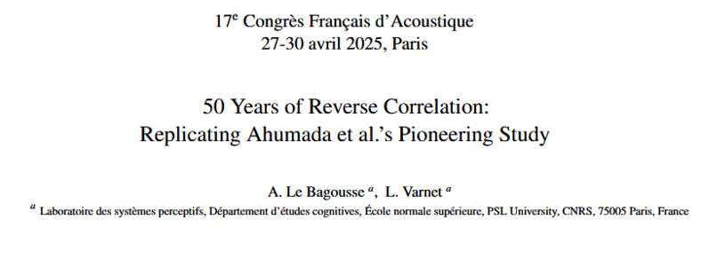 Front page of the paper with the title and authors names (Azal Le Bagousse & Léo Varnet)