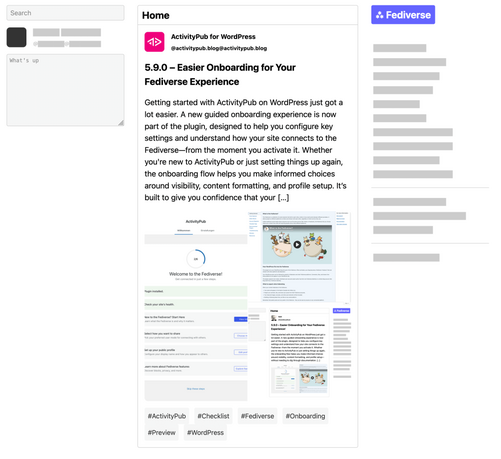 Screenshot that shows the preview feature.