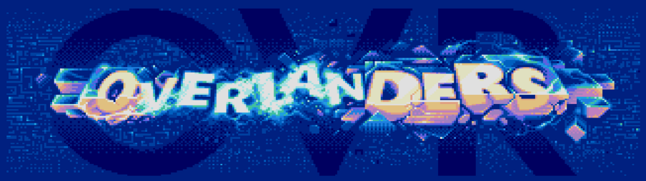 A logo of the demogroup "The Overlanders" in pixel art.