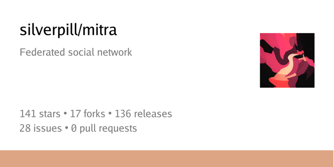 Summary card of repository silverpill/mitra Summary card of repository silverpill/mitra