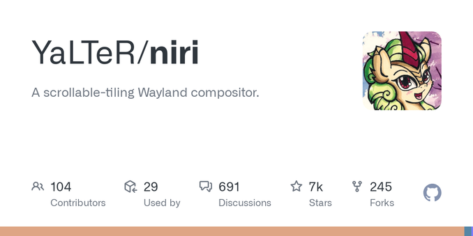 A scrollable-tiling Wayland compositor. Contribute to YaLTeR/niri development by creating an account on GitHub.