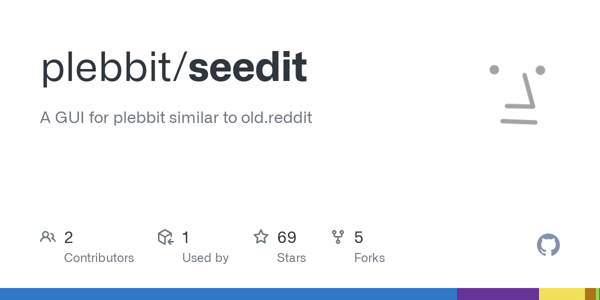  A GUI for plebbit similar to old.reddit . Contribute to plebbit/seedit development by creating an account on GitHub.