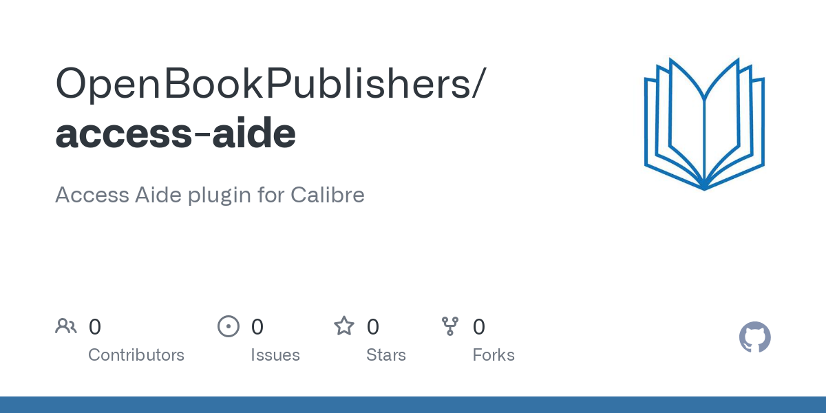 Access Aide plugin for Calibre. Contribute to OpenBookPublishers/access-aide development by creating an account on GitHub.