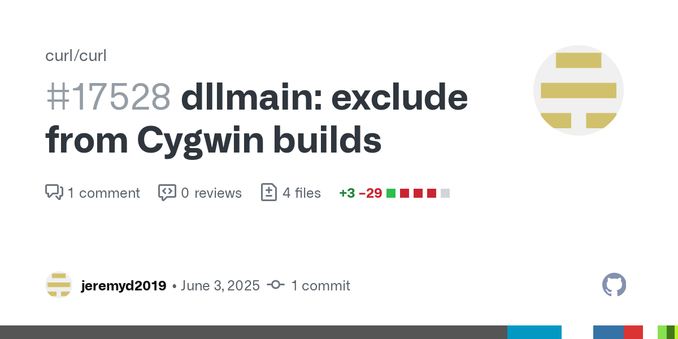 On Cygwin, it is unsafe to call POSIX functions from DllMain, which OPENSSL_thread_stop does.  Additionally, it should be unnecessary as OpenSSL uses pthread_key_create to register a thread destruc...