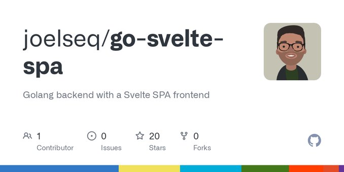 Golang backend with a Svelte SPA frontend. Contribute to joelseq/go-svelte-spa development by creating an account on GitHub.