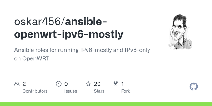 Ansible roles for running IPv6-mostly and IPv6-only on OpenWRT - oskar456/ansible-openwrt-ipv6-mostly
